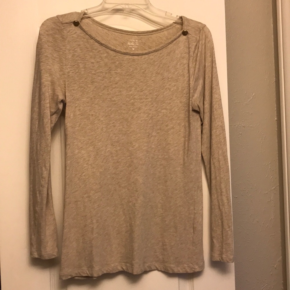 J crew beige top